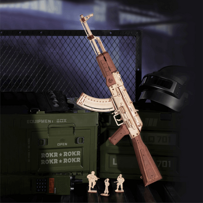 AK-47 Assault Rifle Toy Gun 3D Wooden Puzzle ROKR