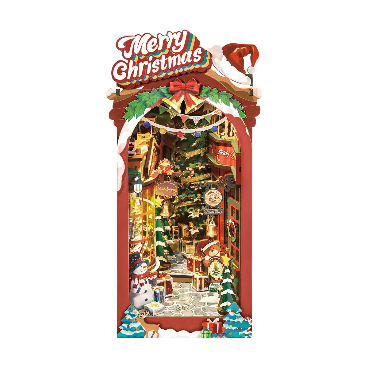 Rolife Christmas Street DIY Book Nook Hyllinsats TGC06