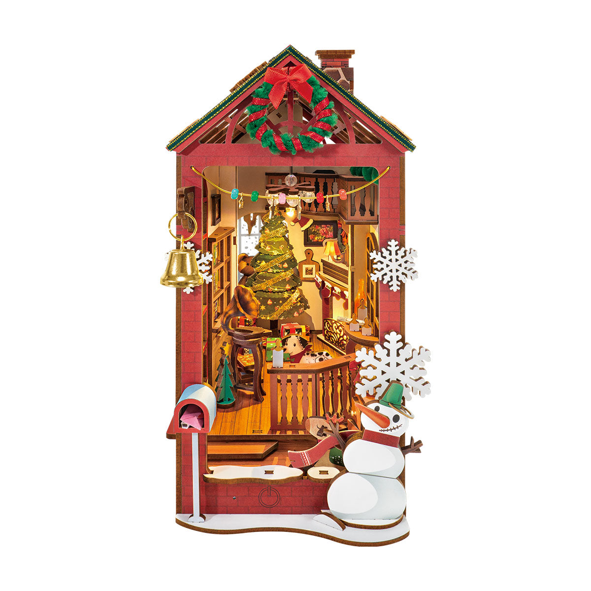 Rolife Christmas Indoor Scene DIY Book Nook Hyllinsats TGC07