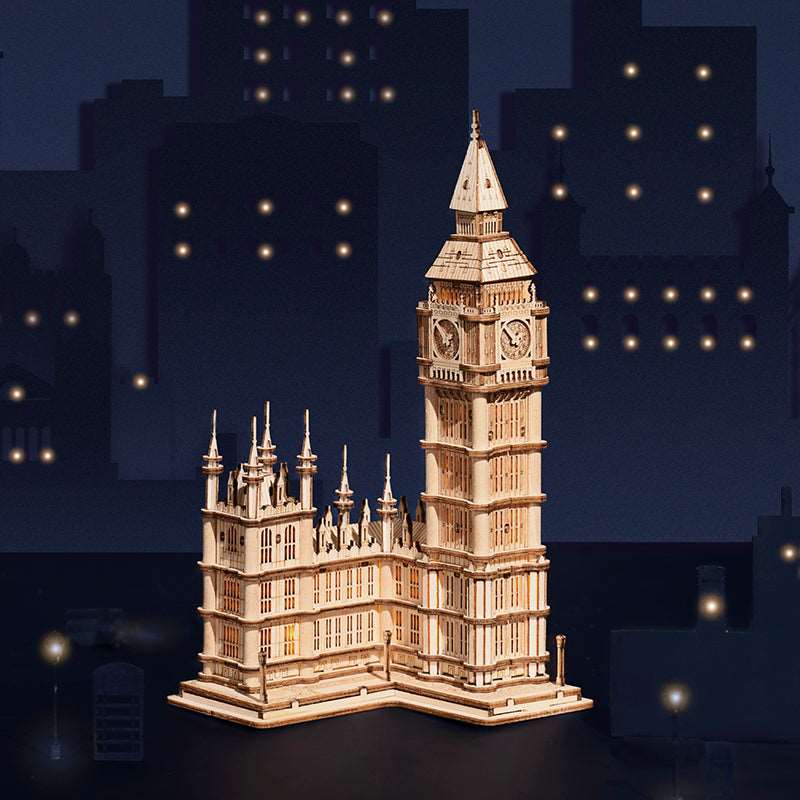 Big Ben With Lights TG507 Architecture 3D Wooden Puzzle