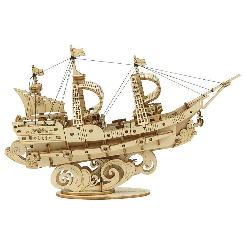 Sailling Ship Model 3D Wooden Puzzle