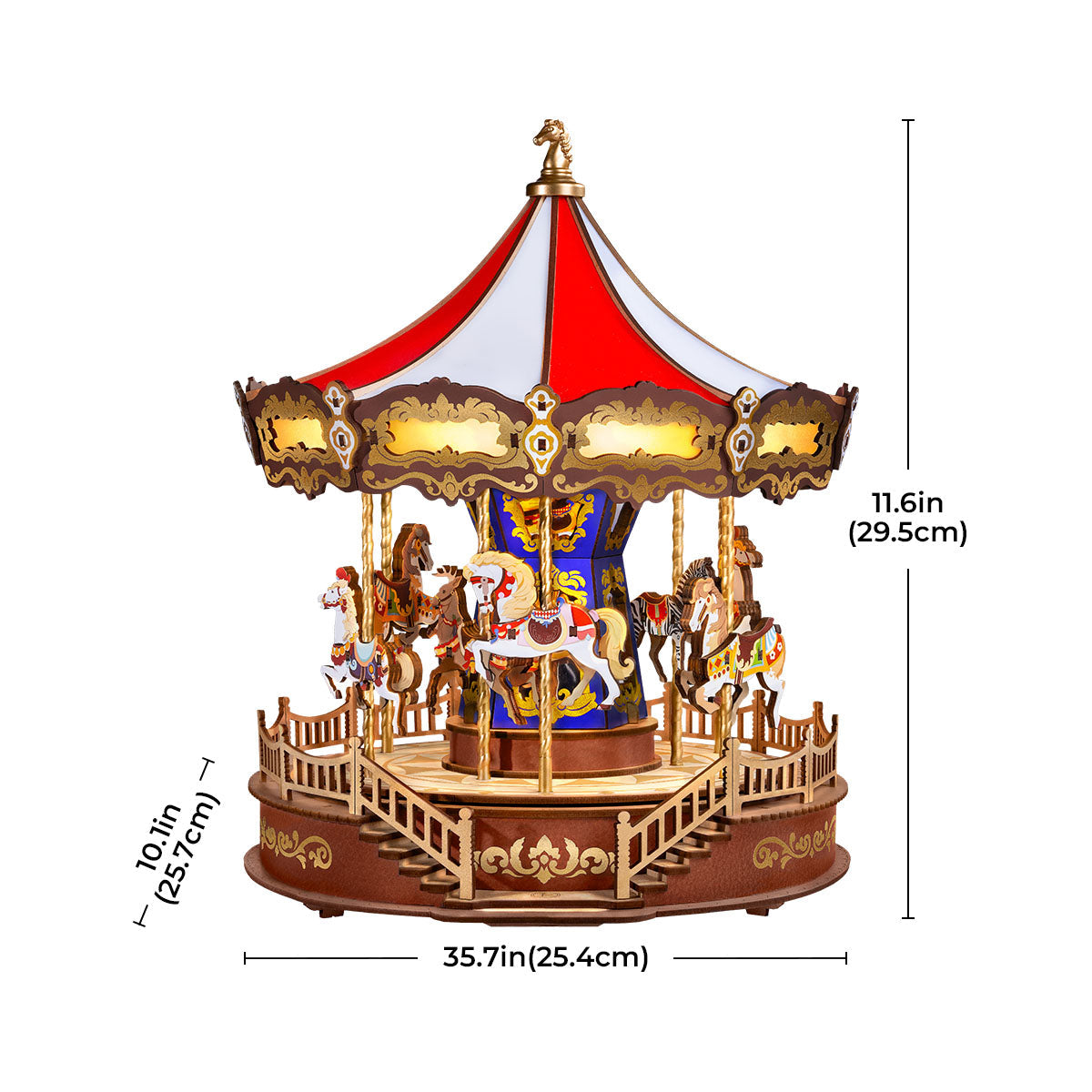 ROKR Classic Carousel Musikdosa AMC01