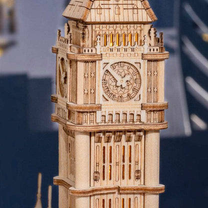 Big Ben With Lights TG507 Architecture 3D Wooden Puzzle Rolife