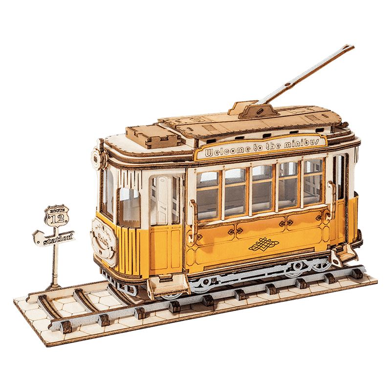 Tramcar 3D Wooden Puzzle Rolife TG505