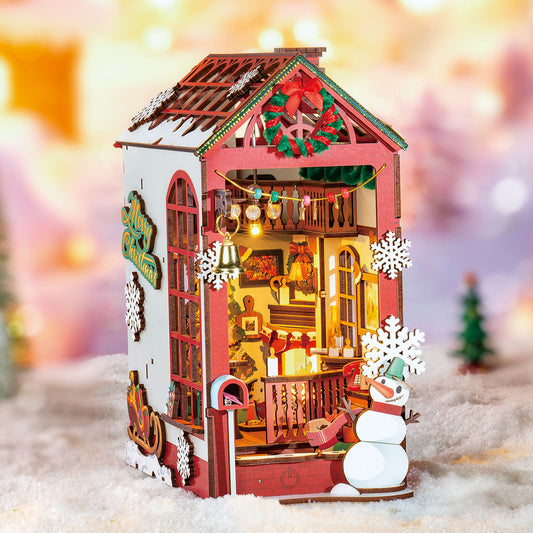 Rolife Christmas Indoor Scene DIY Book Nook Hyllinsats TGC07