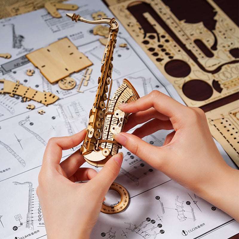 Saxophone 3D Wooden Puzzle