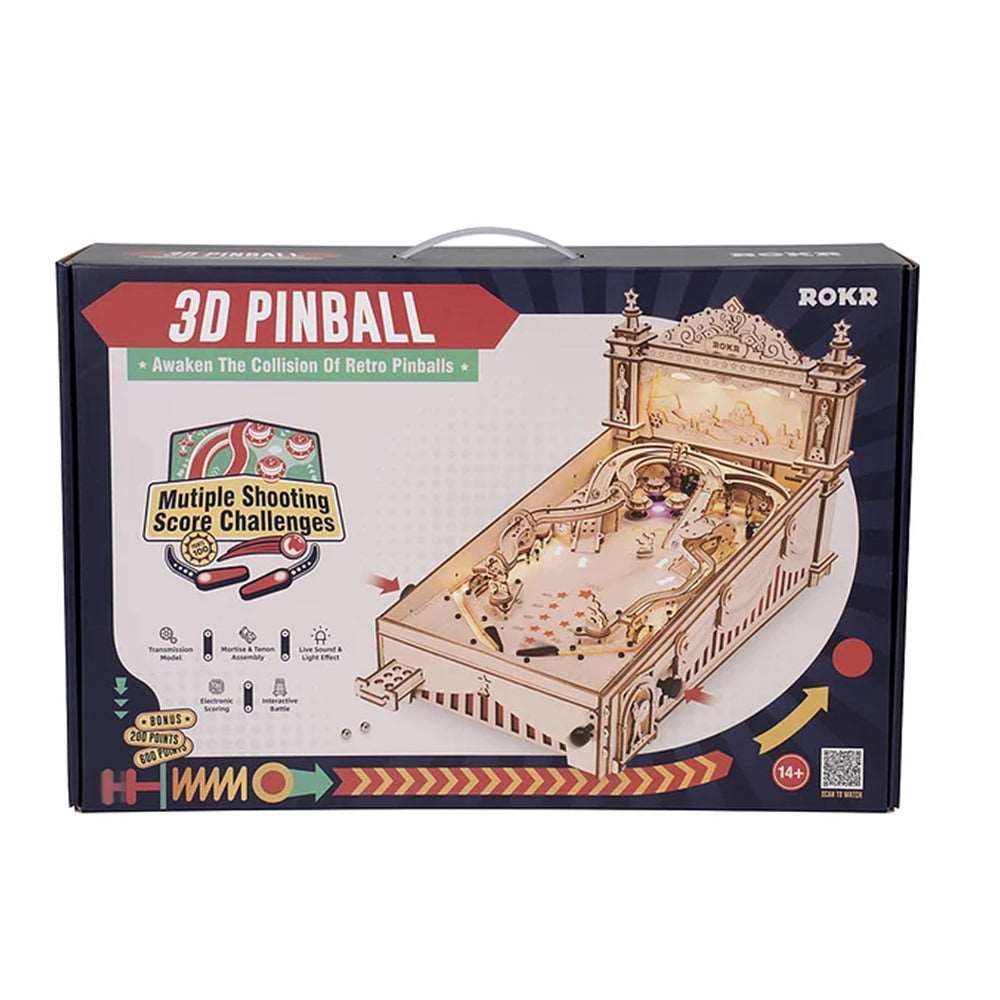 3D Pinball Machine 3D Wooden Puzzle