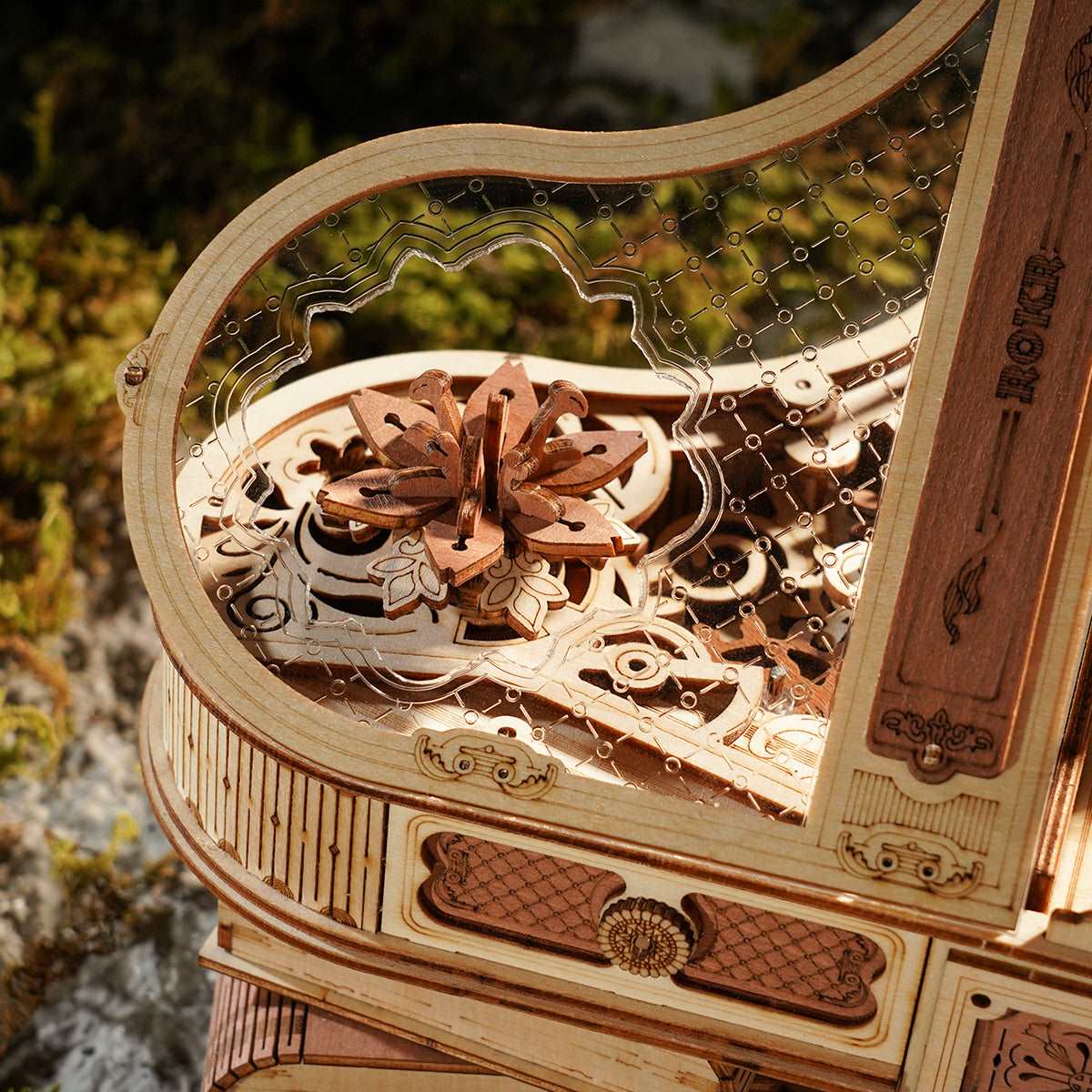 Magic Piano Mechanical Music Box 3D Wooden Puzzle