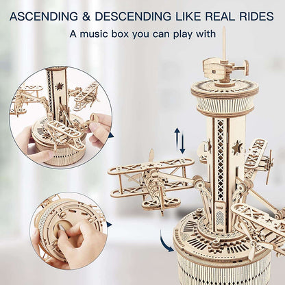 Air Vehicle Mechanical Airship 3D Wooden Puzzle ROKR