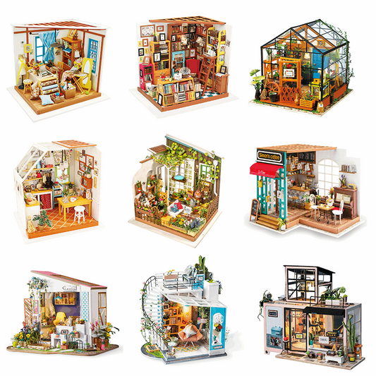 DIY Wooden Miniature Dollhouses