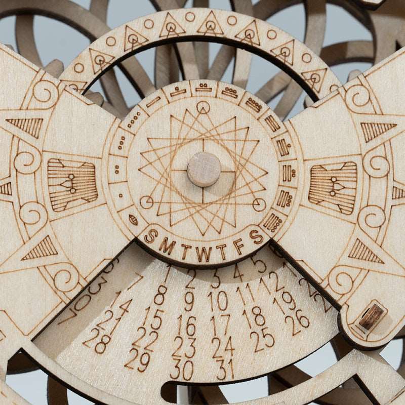 Perpetual Calendar 3D Wooden Puzzle