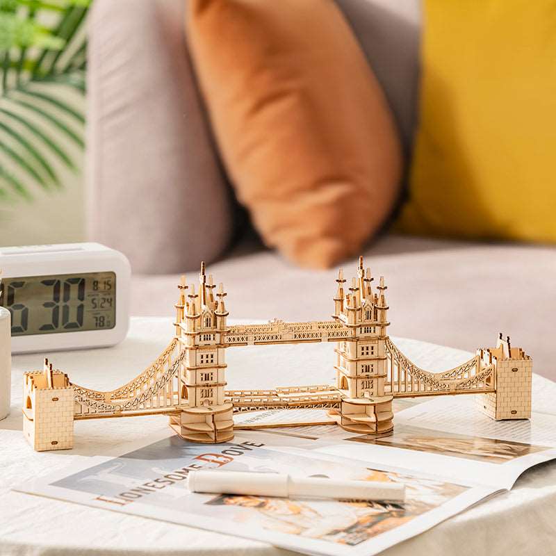 Tower Bridge with Lights 3D Wooden Puzzle