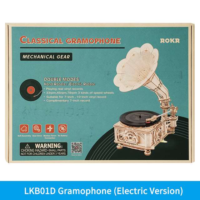 Classic Gramophone 3D Wooden Puzzle