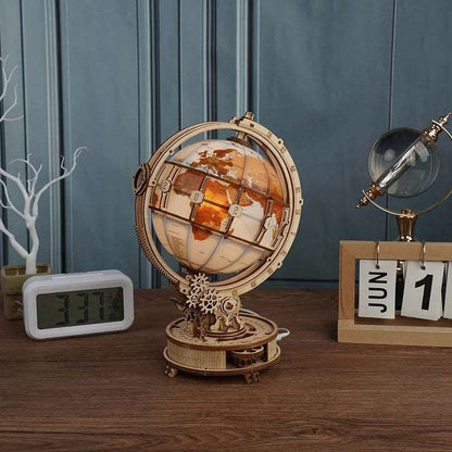 Luminous Globe 3D Wooden Puzzle