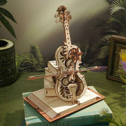 Magic Cello Mechanical Music Box 3D Wooden Puzzle ROKR