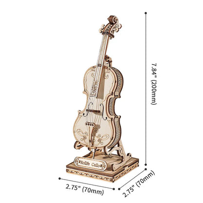 Cello 3D träpussel