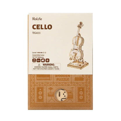 Cello 3D träpussel