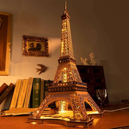 Night of the Eiffel Tower 3D Wooden Puzzle Rolife