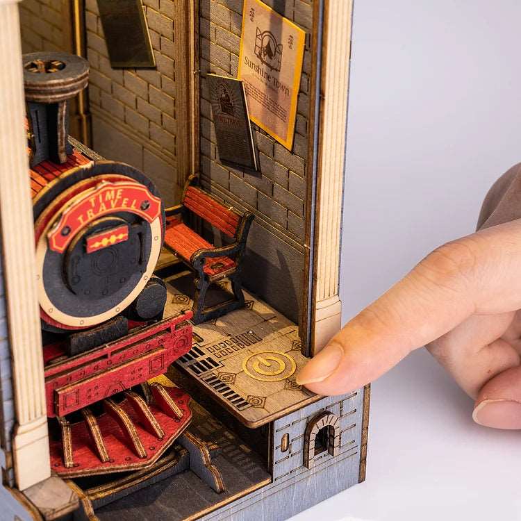 Time Travel DIY Book Nook Shelf Insert