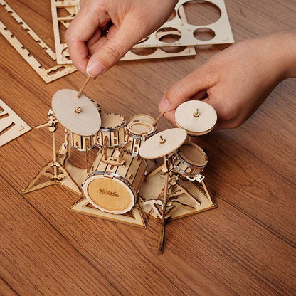 Drum Kit 3D Wooden Puzzle