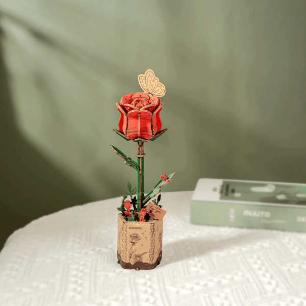 DIY Wooden Flower Bouquet 3D Wooden Puzzle