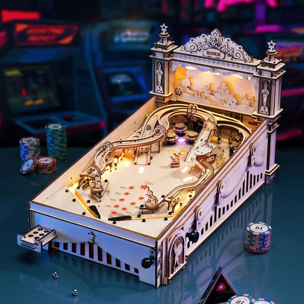Pinball Machine 3D Wooden Puzzle EG01