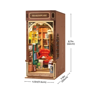 Bookstore DIY Book Nook Hyllinsats Kit TGB07