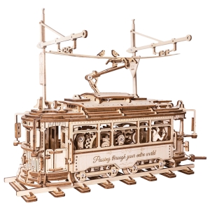 Classic City Tram 3D 3D-träpussel LK801