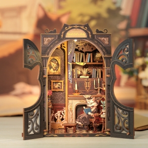 Count Cat's Study | CUTEBEE DIY Book Nook Kit SD03