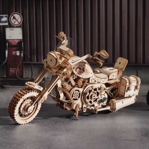 Cruiser Motorcycle LK504 3D Wooden Puzzle