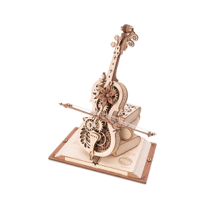 Magic Cello Mekanisk Musiklåda 3D-träpussel AMK63