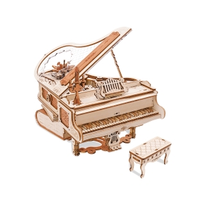 Magic Piano Mekanisk Musiklåda 3D-träpussel AMK81