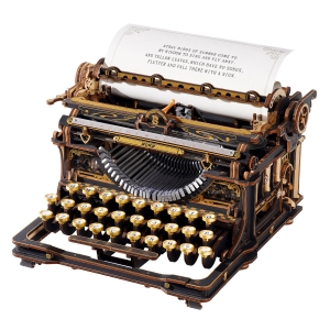 ROKR Mechanical Typewriter Wooden 3D Puzzle LK703B