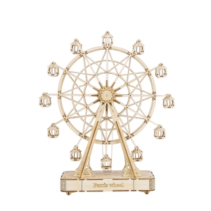 Rolife Ferris Wheel 3D-träpussel Musiklåda TGN01