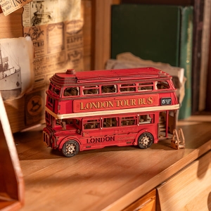 Rolife London Tour Bus 3D Wooden Puzzle TGM02