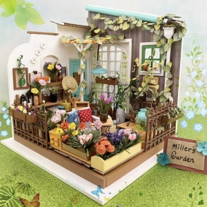 Miniatyrhus | Rolife Miller's Garden DIY Miniature House Kit DG108