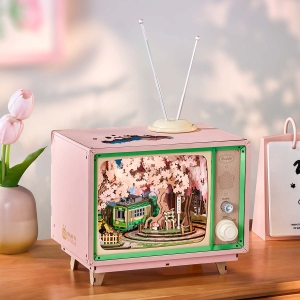 Rolife Sakura Dreamy Tour DIY Music Box 3D Wooden Puzzle AMT02