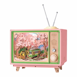 Rolife Sakura Dreamy Tour DIY Musiklåda 3D-träpussel AMT02
