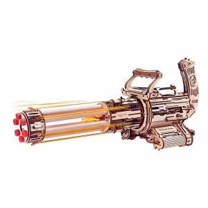 Rotationspipmaskinleksakspistol 3D-träpussel LQA01