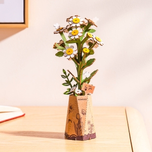 Rowood Chamomile DIY Wooden Flower 3D Puzzle TW061