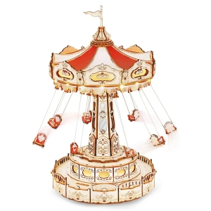 Swing Ride DIY Music Box 3D-träpussel EA02