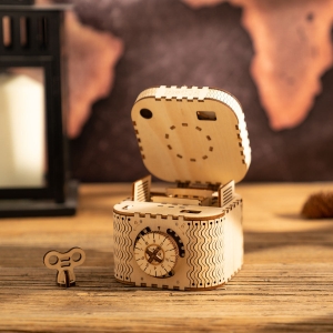 Treasure Box Mechanical Gears 3D Wooden Puzzle LK502