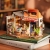 Miniatyrhus | Corner Bookstore DIY Miniature House Kit DG164