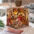 Miniatyrhus | Rolife Sam's Study Library DIY Miniature House Kit DG102