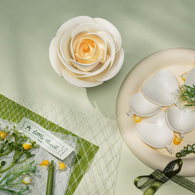 ROKR White Camellia DIY 3D Puzzle Model AF011