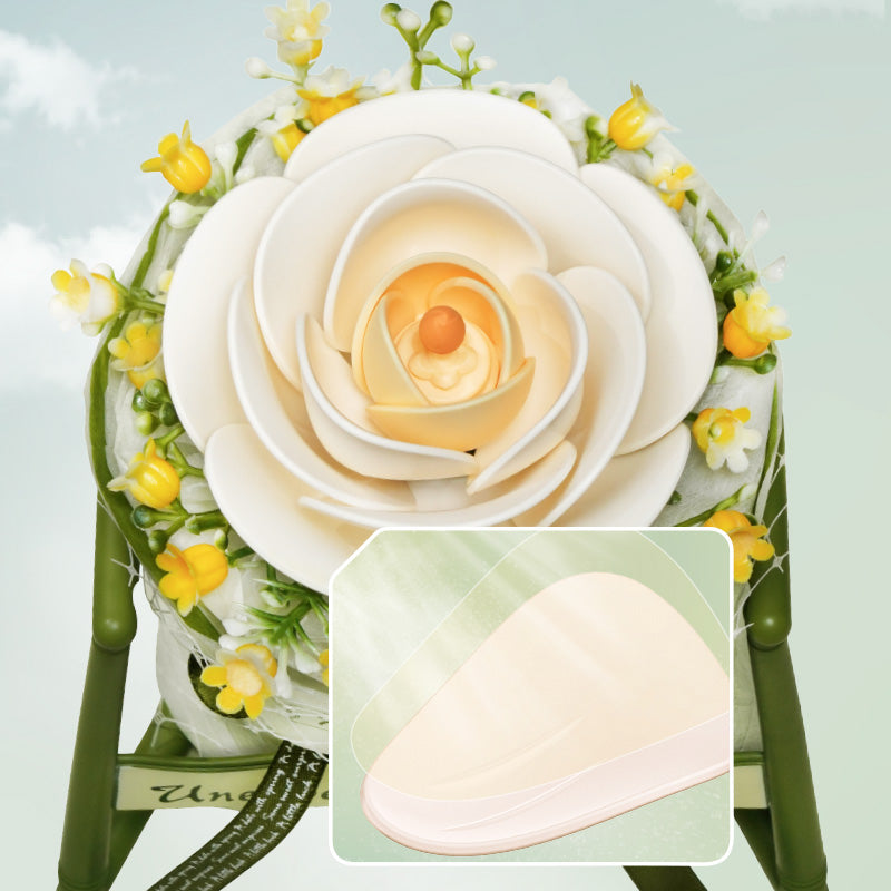 ROKR White Camellia DIY 3D Puzzle Model AF011