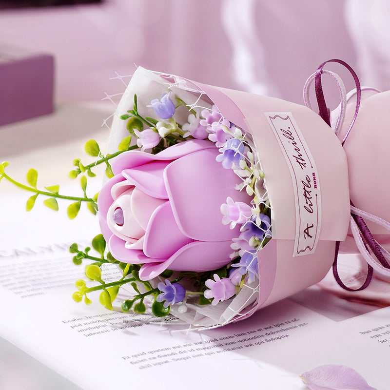 ROKR Purple Rose DIY Bouquet 3D Puzzle AF021