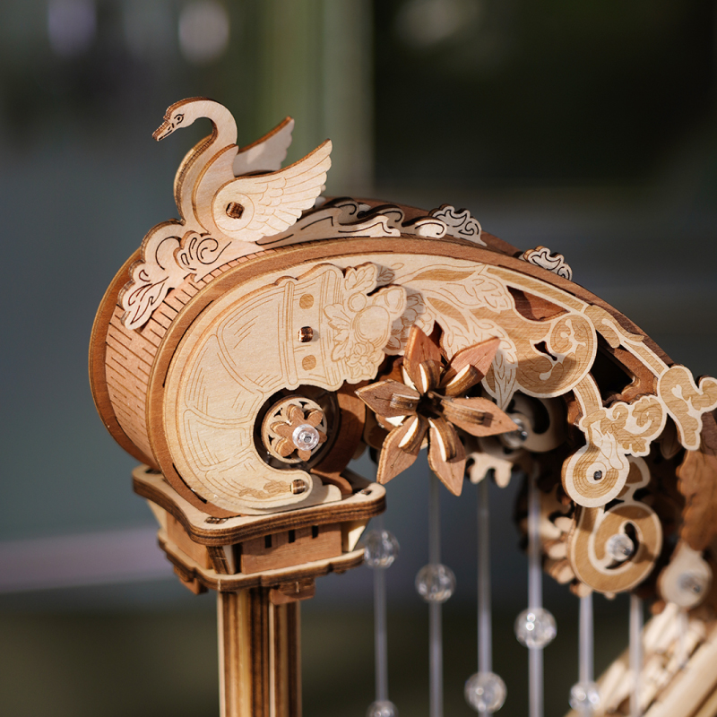ROKR Magic Harp Music Box Wooden 3D Puzzle AMK71