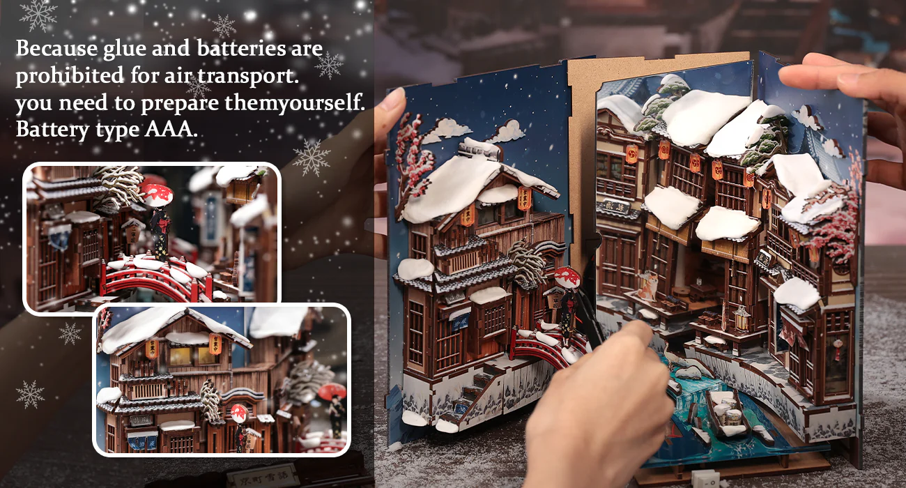 Kyoto Snow Whisper | CUTEBEE DIY Book Nook Kit | BJAA401
