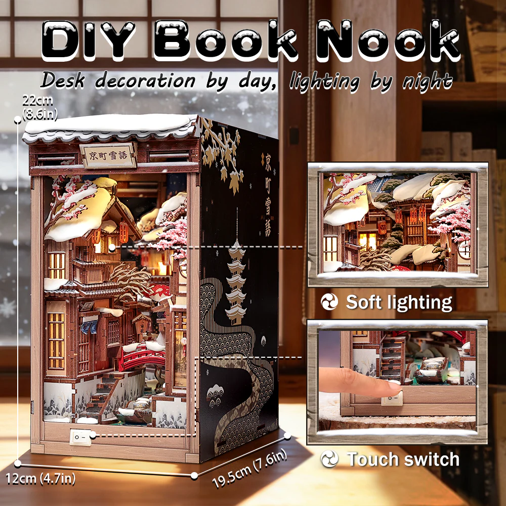 Kyoto Snow Whisper | CUTEBEE DIY Book Nook Kit | BJAA401